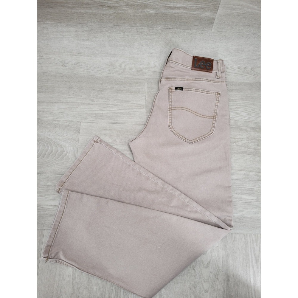 Lee Legendary Regular Straight Jeans Men's 32x30 Khaki Stretch Regular Fit